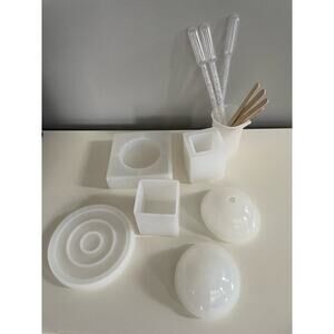 Miscellaneous Epoxy Resin Silicone Molds LOT Of 5 NEW